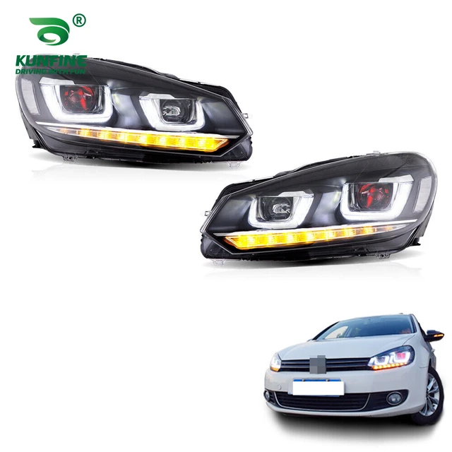KUNFINE Car Styling Car Headlight Assembly For VW Jetta 2011 2012 2013 2014  LED Head Lamp Car Tuning Light Parts Plug And Play on sale