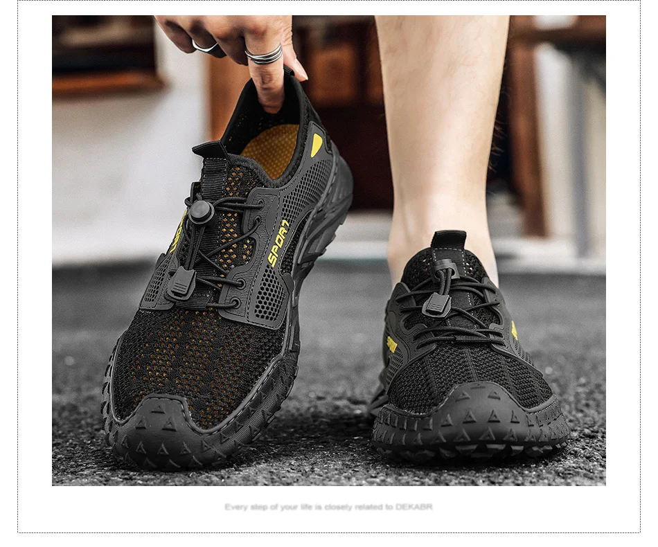 Summer Fashion Men's Casual Shoes Breathable Mesh Non-Slip Soft