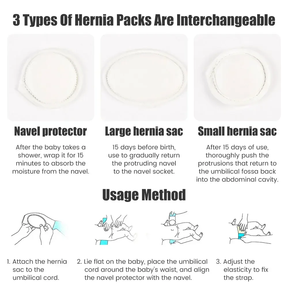Umbilical Hernia Belt Abdominal Binder with Hernia Pad, Navel Ventral Epigastric Belly Hernias for Baby Infant Kids Children