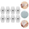 8 Pcs Self Adhesive Casters Stainless Steel Trashcan Wheels Accessories Small Appliance Paste Universal Abs Furniture Mini 4