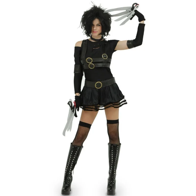 Halloween Costume For Women Movie Edward Scissorhands Cosplay Costumes Party Disguise Female Fancy Dress Role Play Games Wear