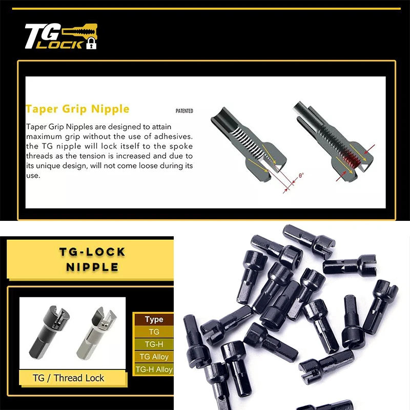 Pillar TG-LOCK Nipples 14G External Spokes Parts Brass Road MTB Bike Nipple Gauge 2.0 14MM 16mm XC AM DH FR Gravel Bike Accessory