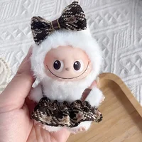 For Mini Labubu 4.0 Clothing Dress with Hair Accessory for 10.5cm Labubu V4 Doll Clothes Outfit Accessories 1