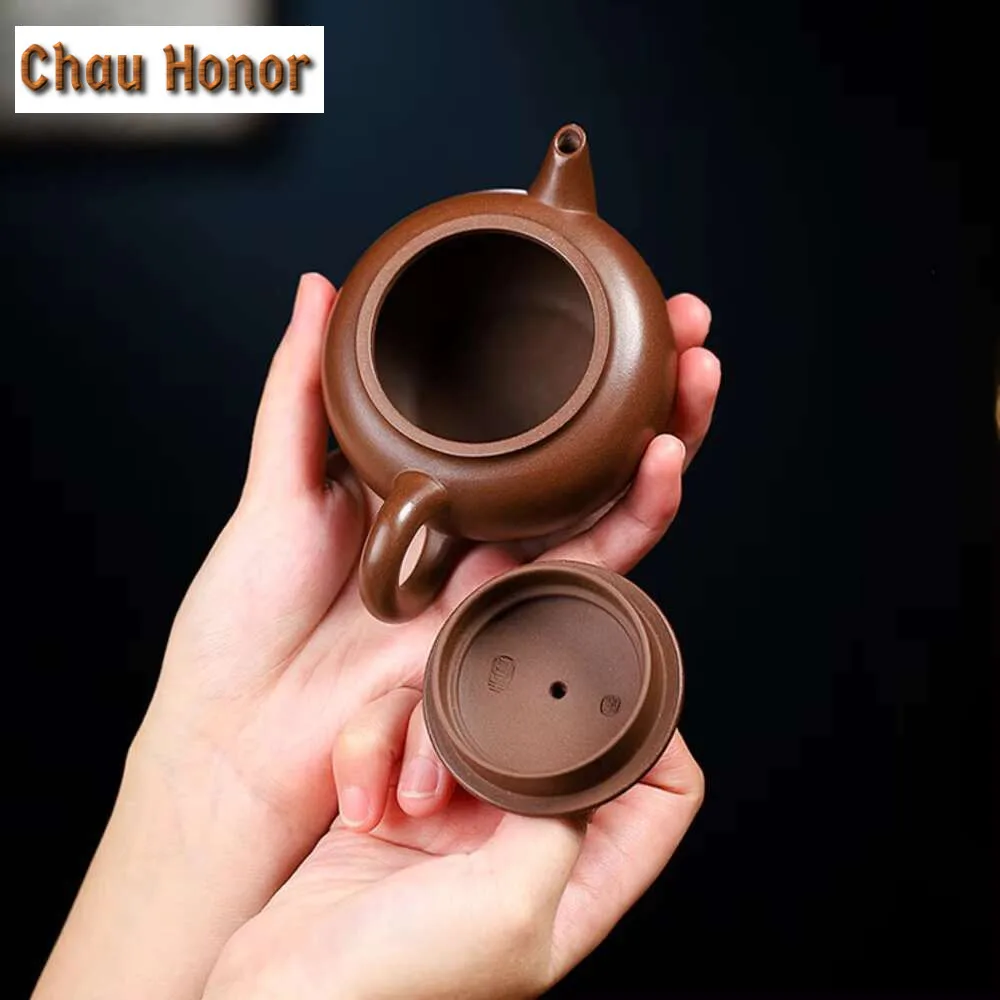 170ml Authentic Yixing Classic Tea Pot Raw Ore Purple Clay Filter Teapot Handmade Beauty Kettle Tie Guanyin Puer Tea Set Gifts