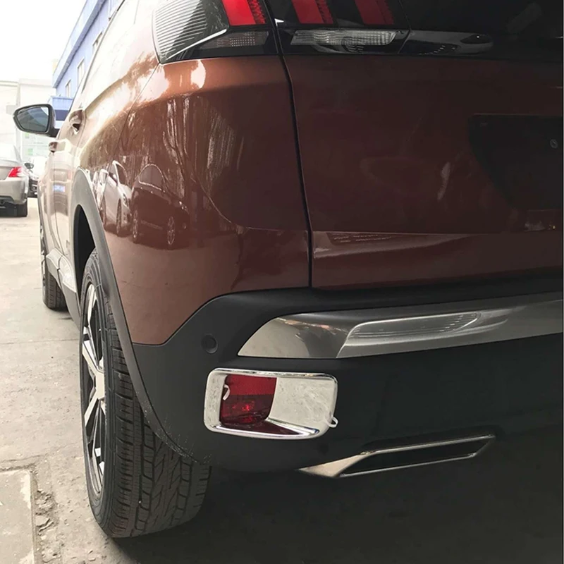 Für Peugeot 3008 GT MK2 2017 2018 2019 2020 2021 2022 2023 Hinten Nebel Licht Trim Rahmen Abdeckung Aufkleber änderung Zubehör – Detail 4