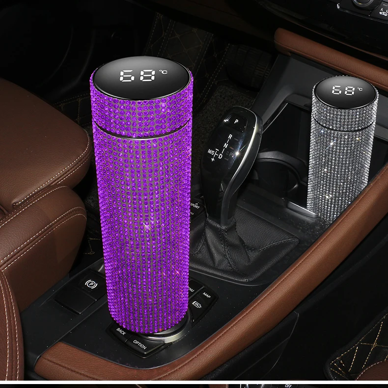 Diamond Display Temperature Thermos Cup Water Bottle 27 Diamond Display Temperature Thermos Cup Water Bottle