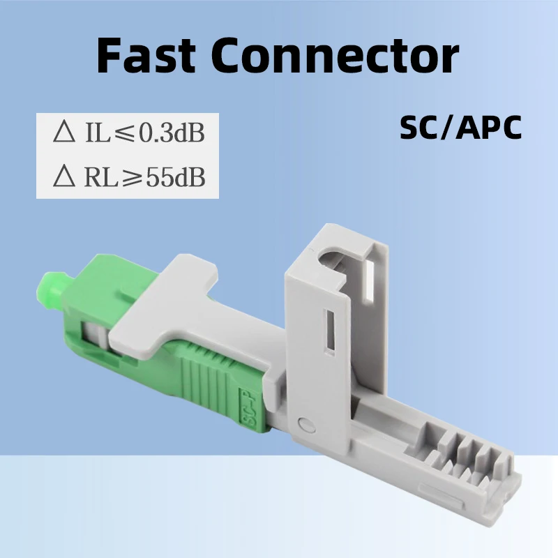 FTTH Embedded SC/APC Fiber Fast Connector Optical Cold Adapter Insertion Loss ≤0.3db Field Assembly Fast Connector 1803 10pcs 10pcs lot rjp30h2a new and original to 263 lcd smt field effect tube electronic components to263