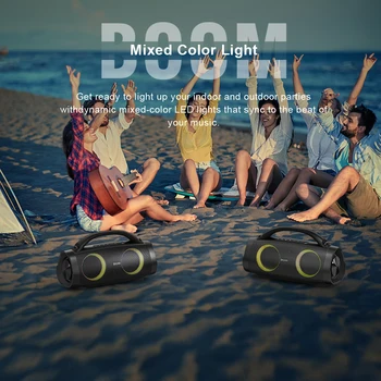 DOSS Portable Bluetooth Speaker Powerful 100W Stereo Sound Bass Subwoofer Sound Box TWS IPX6 Waterproof Outdoor Wireless Speaker 6