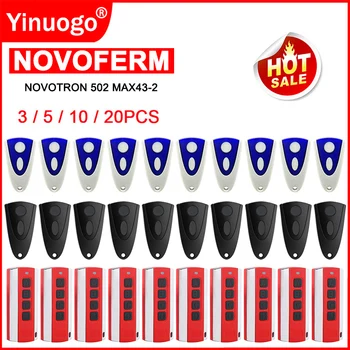 NOVOFERM NOVOTRON 502 MAX43-2 504 MAX43-4 512 522 524 차고 문짝 리모컨, 433MHz 롤링 코드 게이트 리모컨 오프너