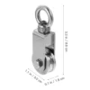 Cable Pulley Ring Durable Lifting Block Rust-proof Sturdy Hoist Wear-resistant Ladder Fitness 4