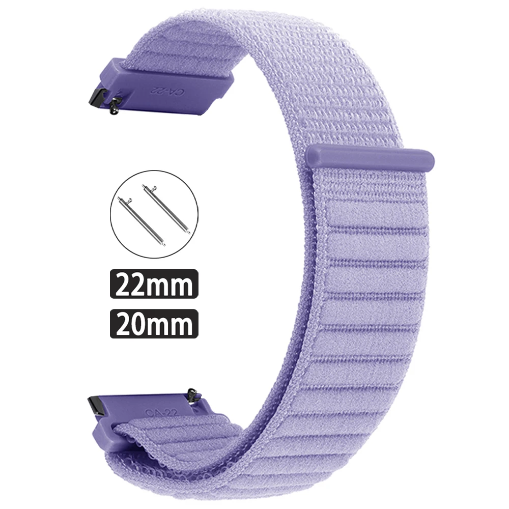 Nylon Loop Strap 20-22mm Watchband Bracelet