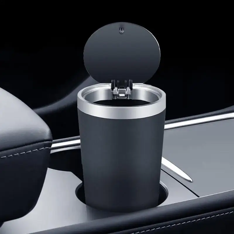 Car Trash Cup 800ml Press To Open Washable Leakproof for RV SUV