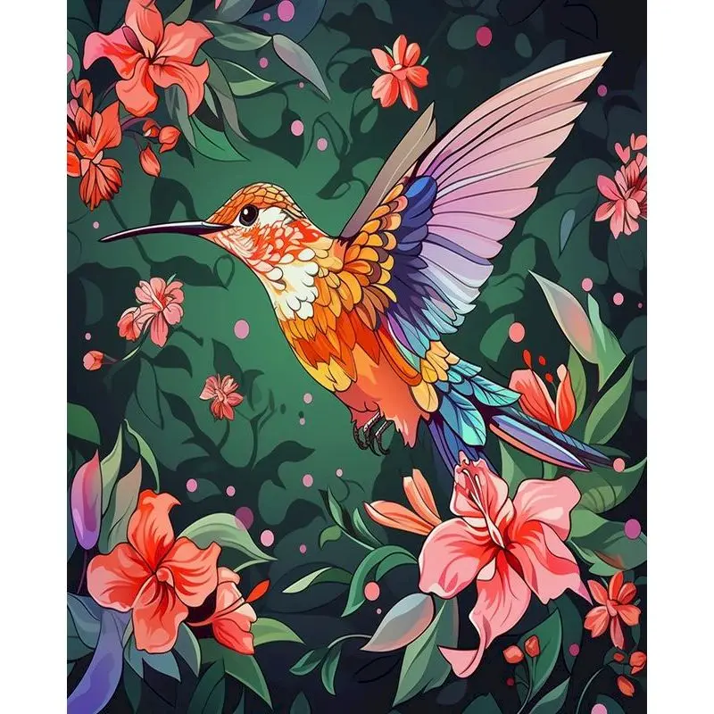 Vibrant Animal-Themed DIY Acrylic Painting Kit - Ideal for Home Decoration and Art Gifts