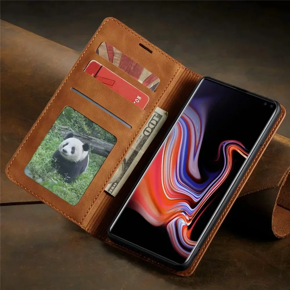Wallet Card Flip Leather Case For Samsung Galaxy S10 5G S20 FE S21 Plus S22 S23 FE S24 Ultra A14 A15 A33 A34 A51 A52 A53 A54