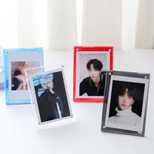 3 Inch Acrylic Photo Card  Frame Display Stand 74mmx104mm Transparent Photoes Display Desktop Ornament Card Holder Home Decor