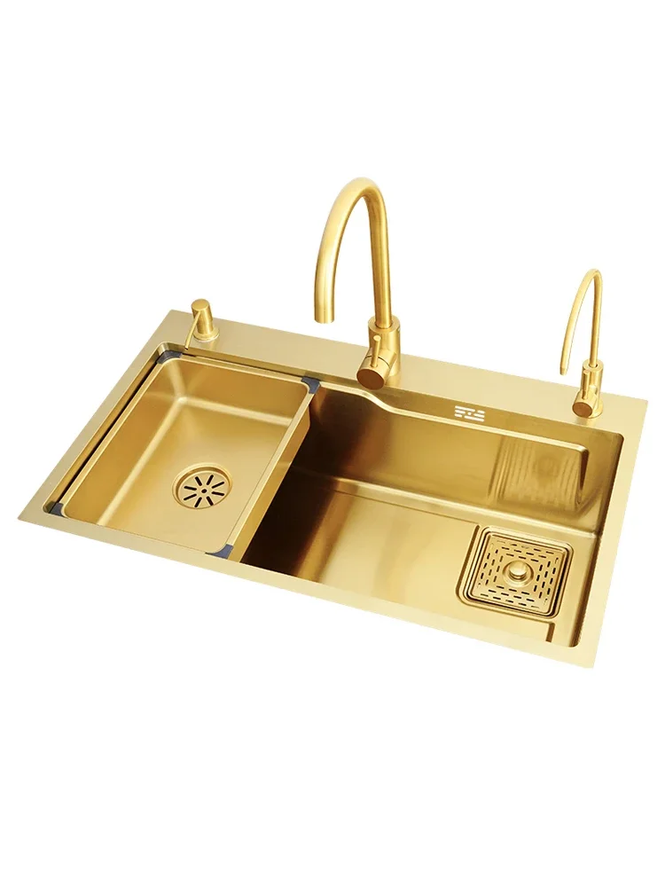 

Xl Nano 304 Stainless Steel Multi-Functional Large Single Sink Drop-in Sink Kitchen Vegetable Basin Wash