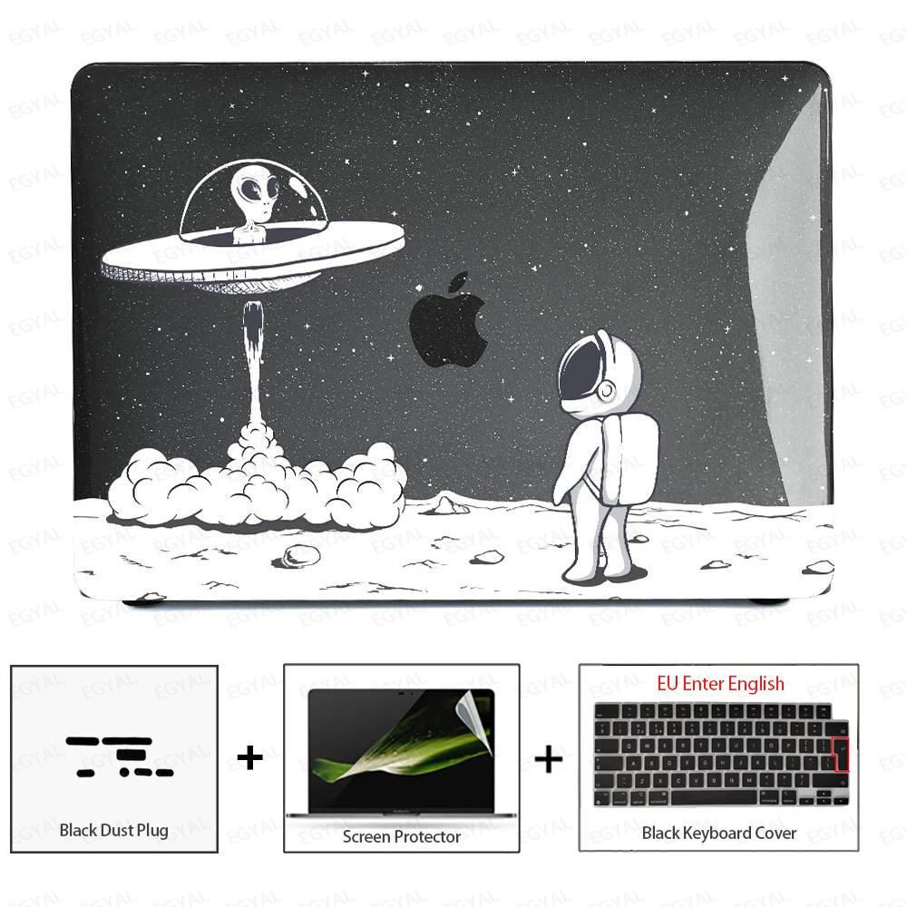 Sleek Laptop Case with Dust Plug, Screen Protector & Keyboard Cover
