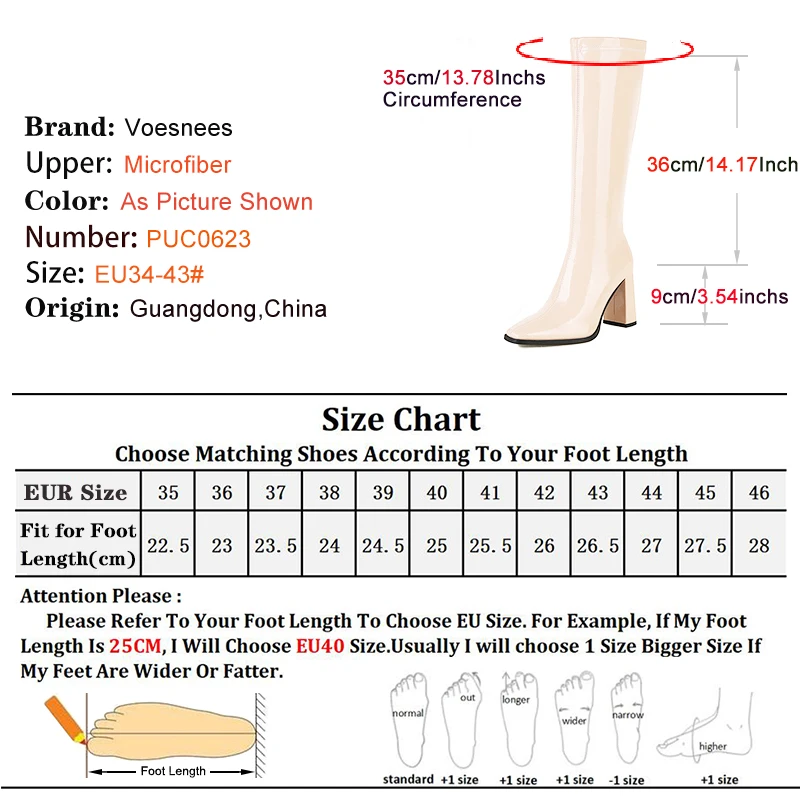 White Knee High Boots Ladies Square Toe Fetish Shoes 2025 New Office High Heels Womens Autumn Winter Long Boots Big Size Mujer