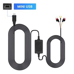Universal Car Dash Cam Hardwire Cable Kit with USB Interface Charger (MINI USB)
