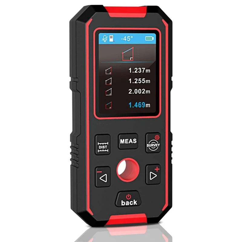 

Stud Finder With 196Ft Laser Distance Measure, 3 In 1 Electronic Wall Scanner Sensor With ±0.1° Digital Level