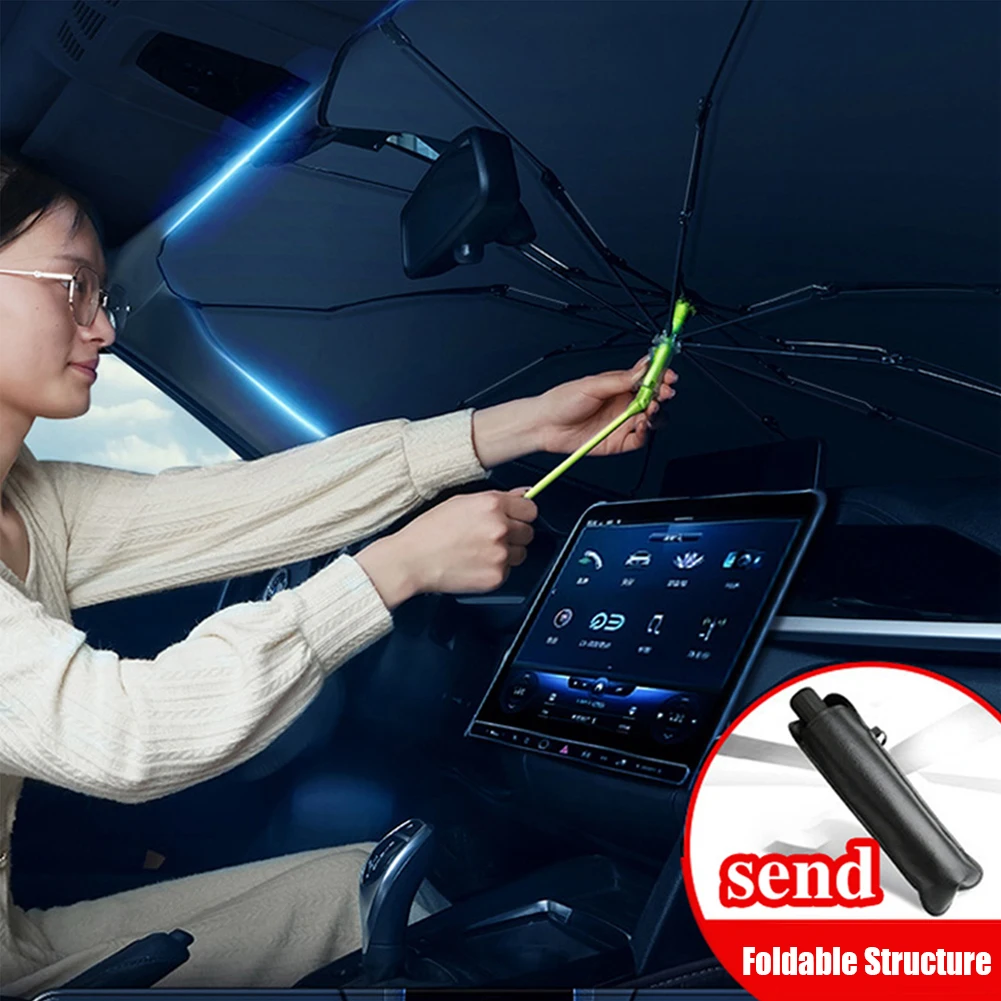 

NEW Car SunShade Umbrella Auto Front Window Sun Shade Protector Parasol Summer Sun Interior Windshield Protection Accessories