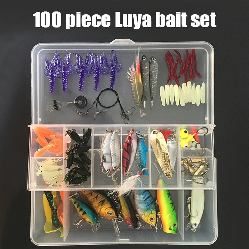 

Набор рыболовных приманок, жесткие Искусственные воблеры, металлические джиг-ложки, Мягкая приманка, набор силиконовых приманок для рыбалки, рыболовные снасти, Аксессуары для рыбалки