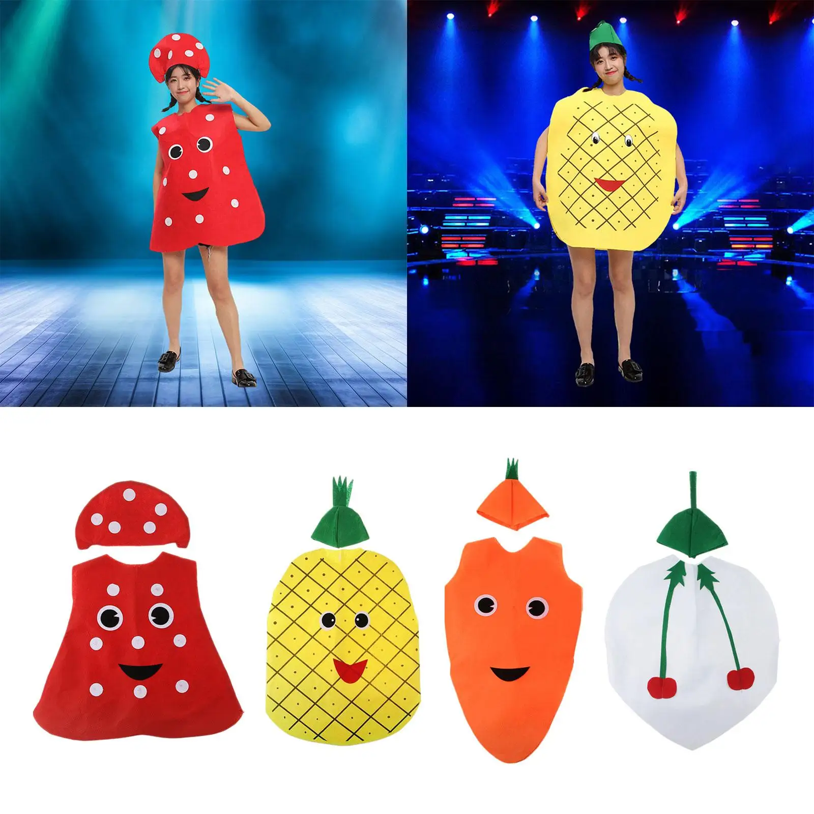 Adults Cosplay Costume Lightweight Cute Men Women Fancy Dress Outfit for Carnival Props Stage Performance Role Play Party