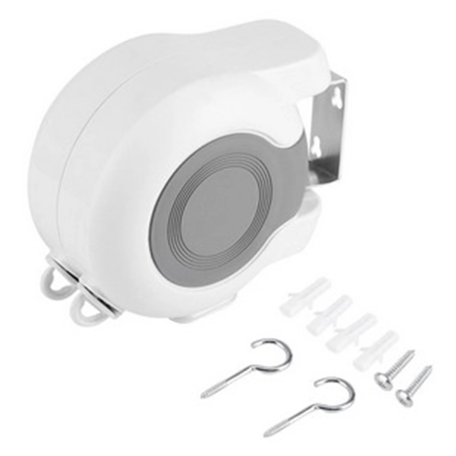 

Retractable Washing Line Wall Mounted Heavy Duty Clothes Line with Double Cable Extendable Clothes Dryer Drying String Line