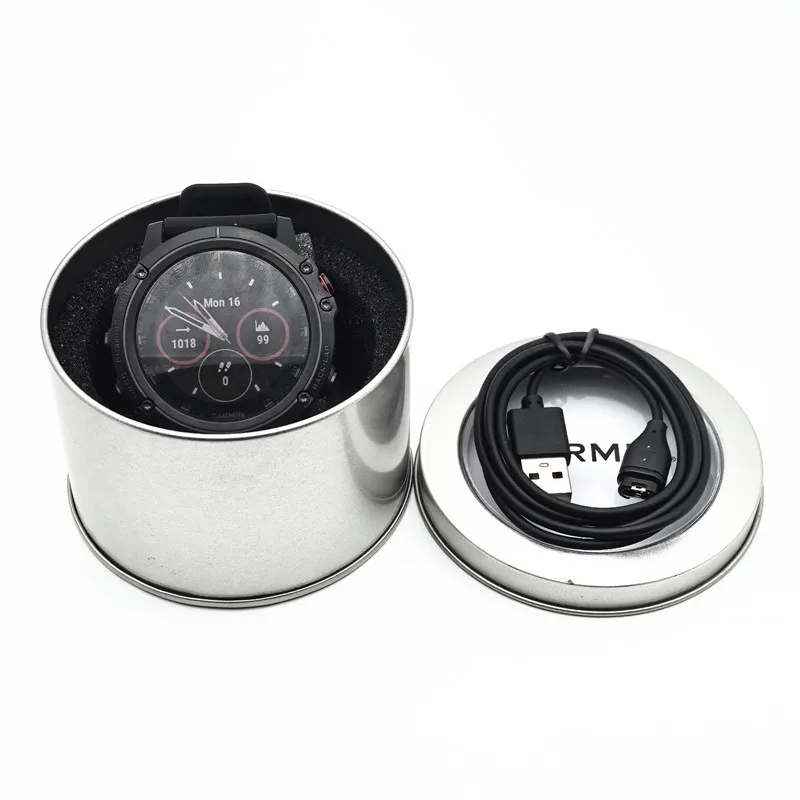 שעון מקורי Garmin Fenix 5X Plus GPS עם מראה ספיר לספורט חיצוני עם דופק תומך במגוון שפות 95% חדש