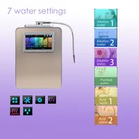 7 นิ้วหน้าจอที่มีสีสัน Water Ionizer เครื่องฟอกอากาศเครื่องกําเนิดไฟฟ้า ORP-850 PH2.5-11.2 กรดอัลคาไลน์น้ําความร้อนทันทีกรอง 3