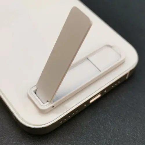 Ultra-thin Mini Holder Metal Folding Mobile Phone Bracket Back Sticker Invisible Portable Cellphone Desktop Support for iPhone - Image 4