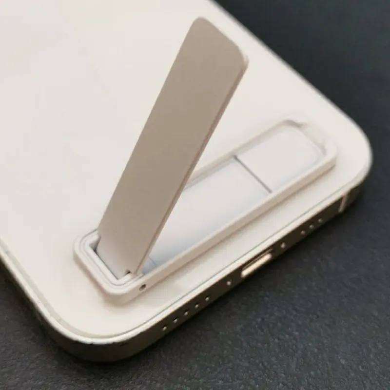 Ultra-thin Mini Holder Metal Folding Mobile Phone Bracket Back Sticker Invisible Portable Cellphone Desktop Support for iPhone - Image 4