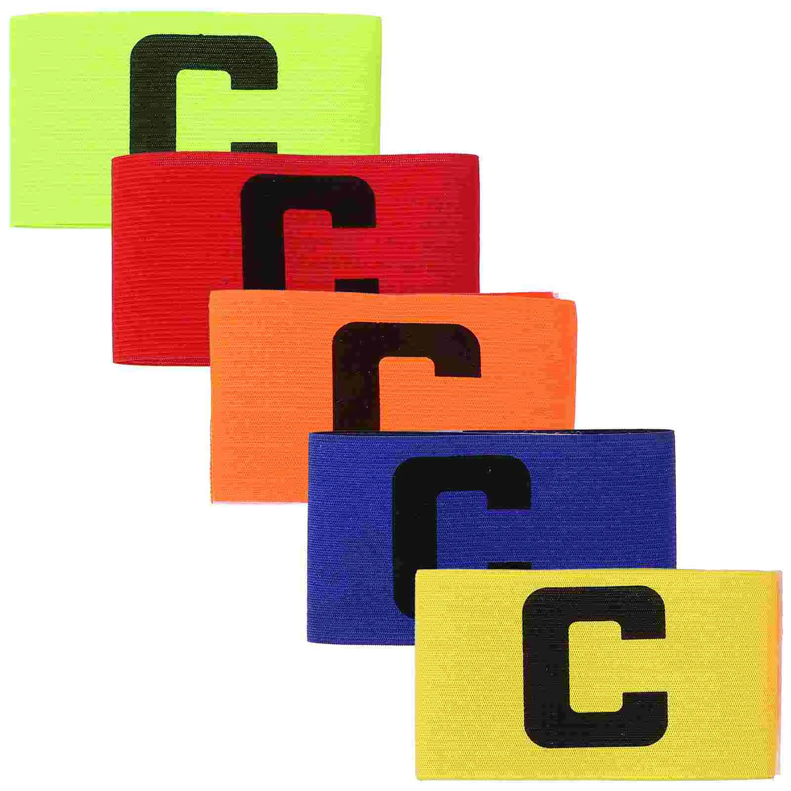 

5pcs Wear-resistant Captain Armbands Convenient Captain Bands Portable Football Bands