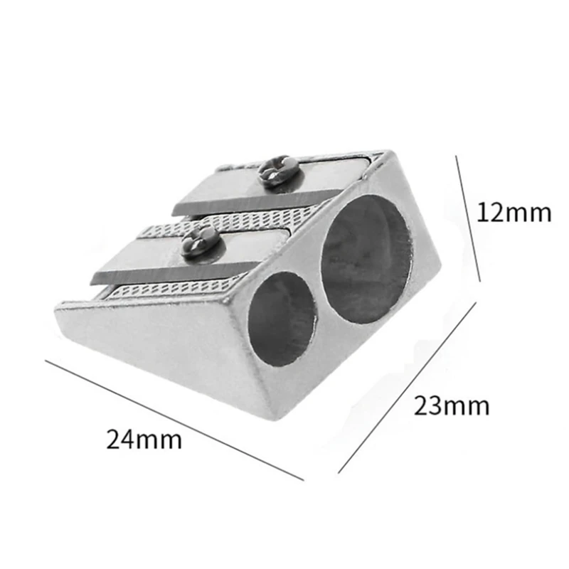 4Pcs Magnesium Pencil Sharpener Survival Multi-Function Magnesium Alloy Survival Pencil Sharpener Durable Easy Install
