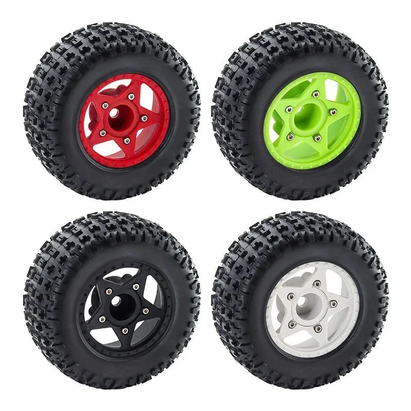 Pneus 112 Mm Pour Short Course Truck – Lot De 4, Hexagone 12 Mm, Pour Slash / Arrma / Senton / VKAR 1/10