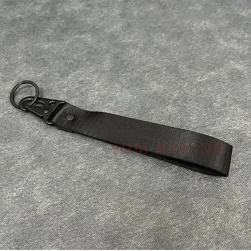 Elegant Solid Color Ribbon Keychain Lanyard - Stylish Accessory