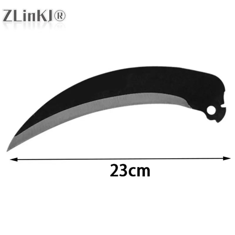 1pcs Foldable Sickle Agricultural Lightweight Gardening Grass Sickle Mow Cut Wheat Metal Long Handle Garden Weeding Tools weeding tool