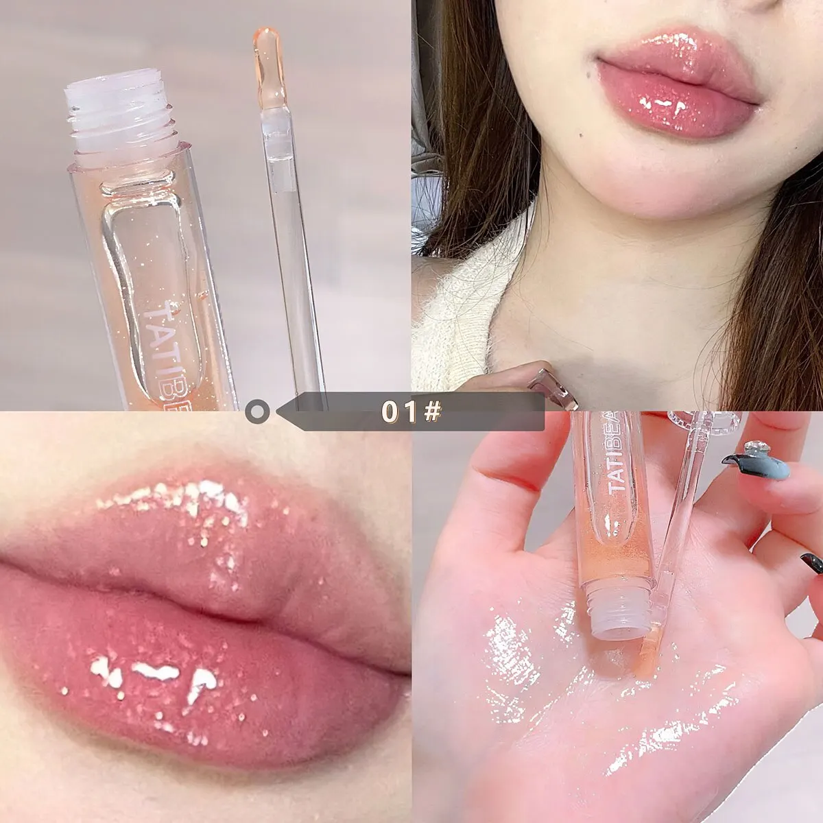 Lip Oil Uuny Transparent Water Gloss Lip Honey Female Moisturizing