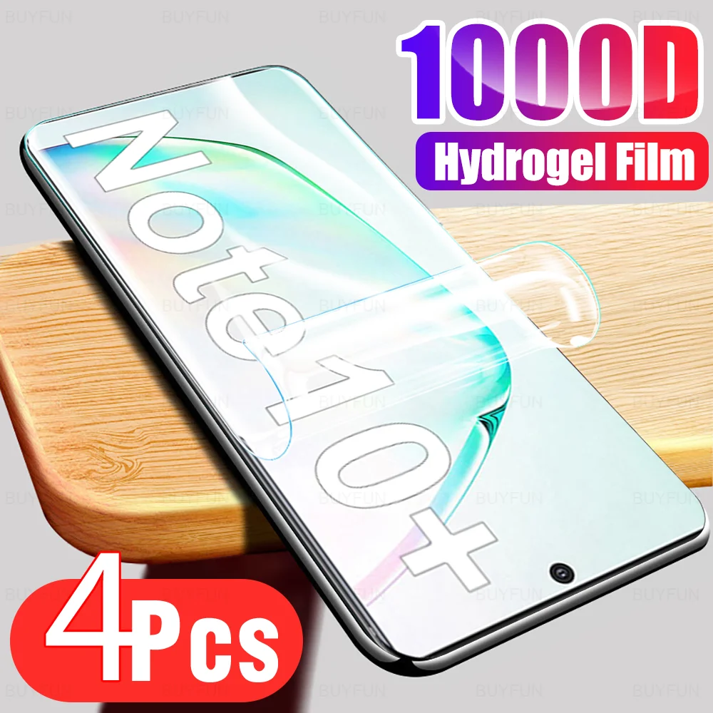 4Pcs Soft Hydrogel Film Per Samsung Galaxy Note 8 9 10 Lite 20 Ultra Z Flip Flip4 3 4 Xcover 5 6 Pro J4 Plus J6 Screen Protector