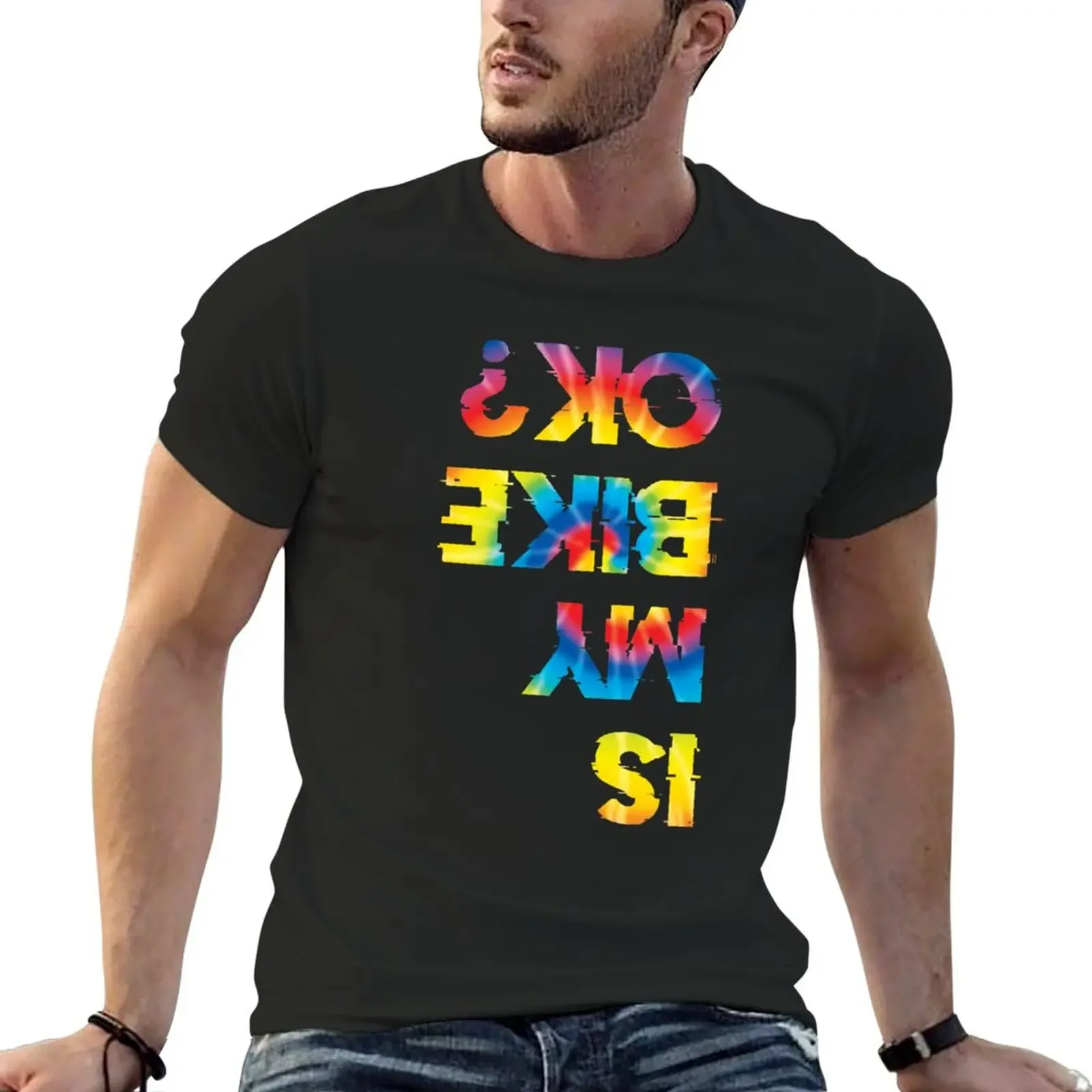 

Мой велосипед в порядке Художественная футболка Tie Dye | Дизайнерская футболка для велоспорта, летний топ, мужские футболки с графическим рисунком