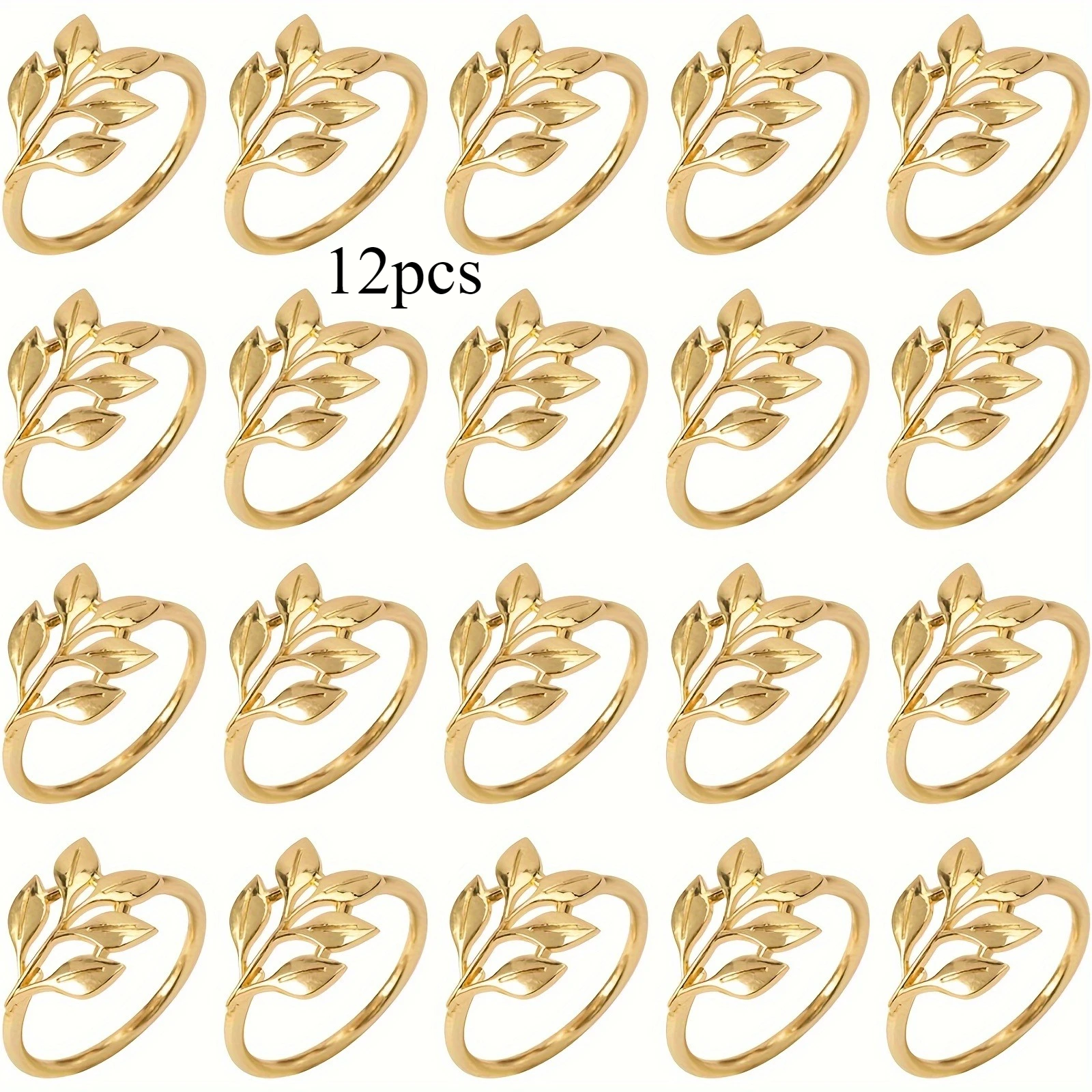 Zarif Peçete Halkaları - Düğünler, Partiler ve Özel Etkinlikler için Pürüzsüz Kenarlarla Dayanıklı Çinko Alaşımı, Isıya ve Soğuğa Dayanıklı