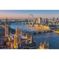 75*50cm Adult 1000Pcs Paper Jigsaw Puzzle London View Construction Stress Relief Entertainment Toys High Quality Christmas Gift 1