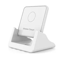 Ultra - Thin Fast Charging Wireless Charger Stand (White no Cable)