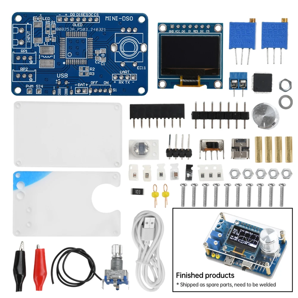 DC 5V DIY Digital Oscilloscope Electronic Kit