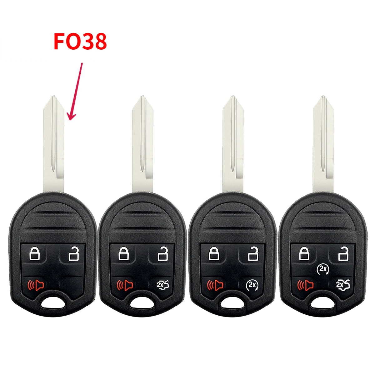 

Remote Car Key Shell Replacement for Ford 3/4/5 Button Edge Explorer Ranger Expedition Mustang Escape Taurus Mazda Tribute FO38
