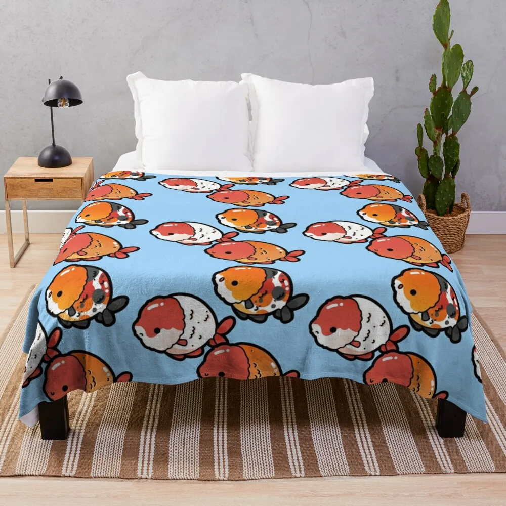 

Ranchu Goldfish Throw Blanket Extra Large Throw Tourist Furry Blankets