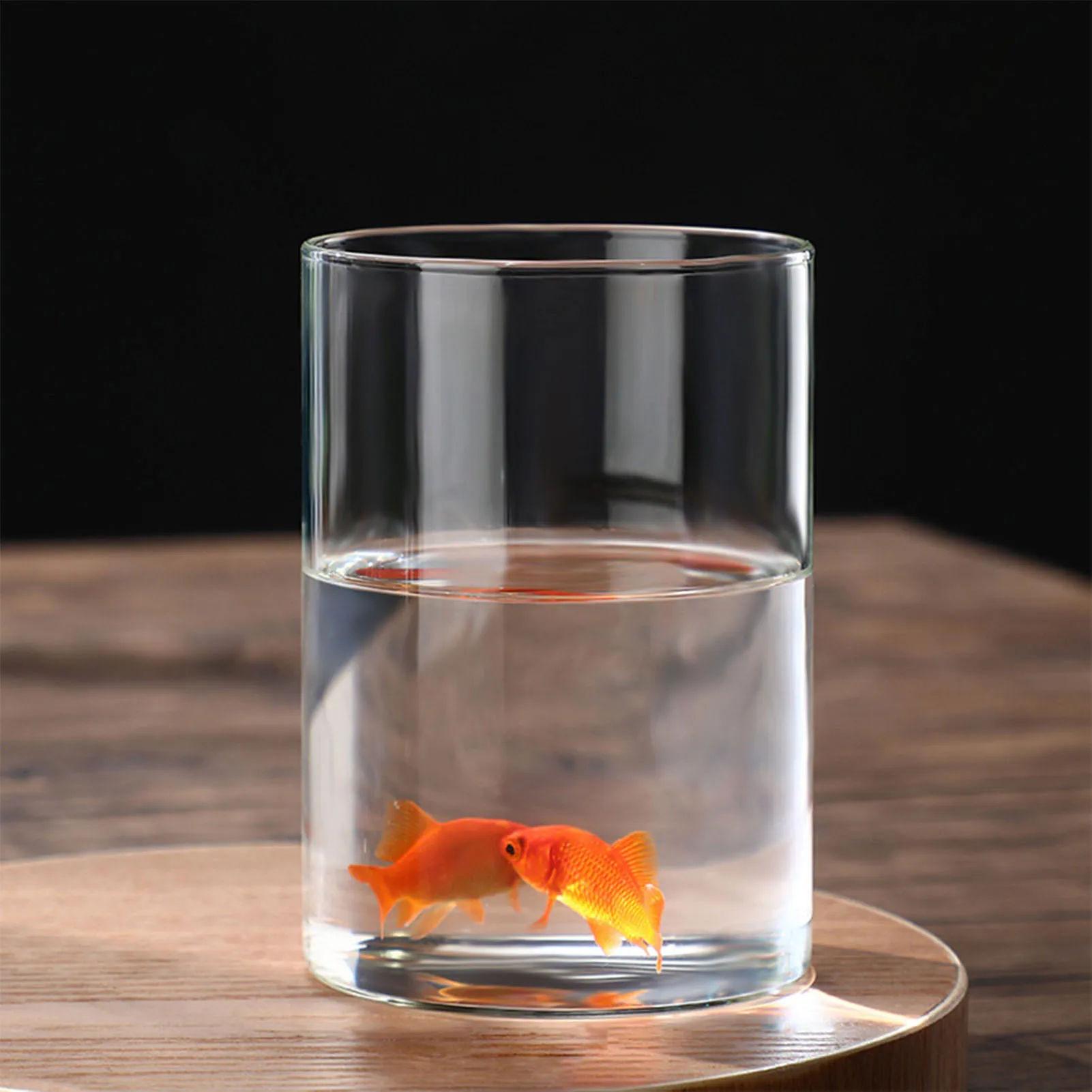 Transparent Glass Hydroponic Vase Cylinder Flower for Home Office Wedding Table