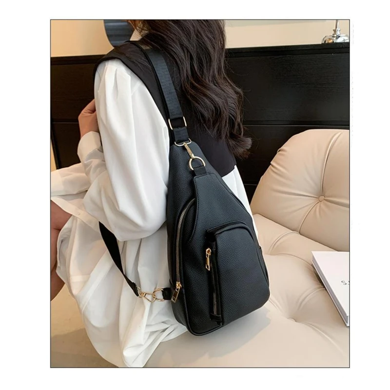 Chest Bag For Women Small Crossbody Sling Backpack Leather Waist Fanny Packs Belt Bag Pouch Chest Shopping Travel Handbags