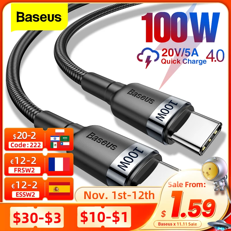Tanio Baseus 100W USB C na USB typ