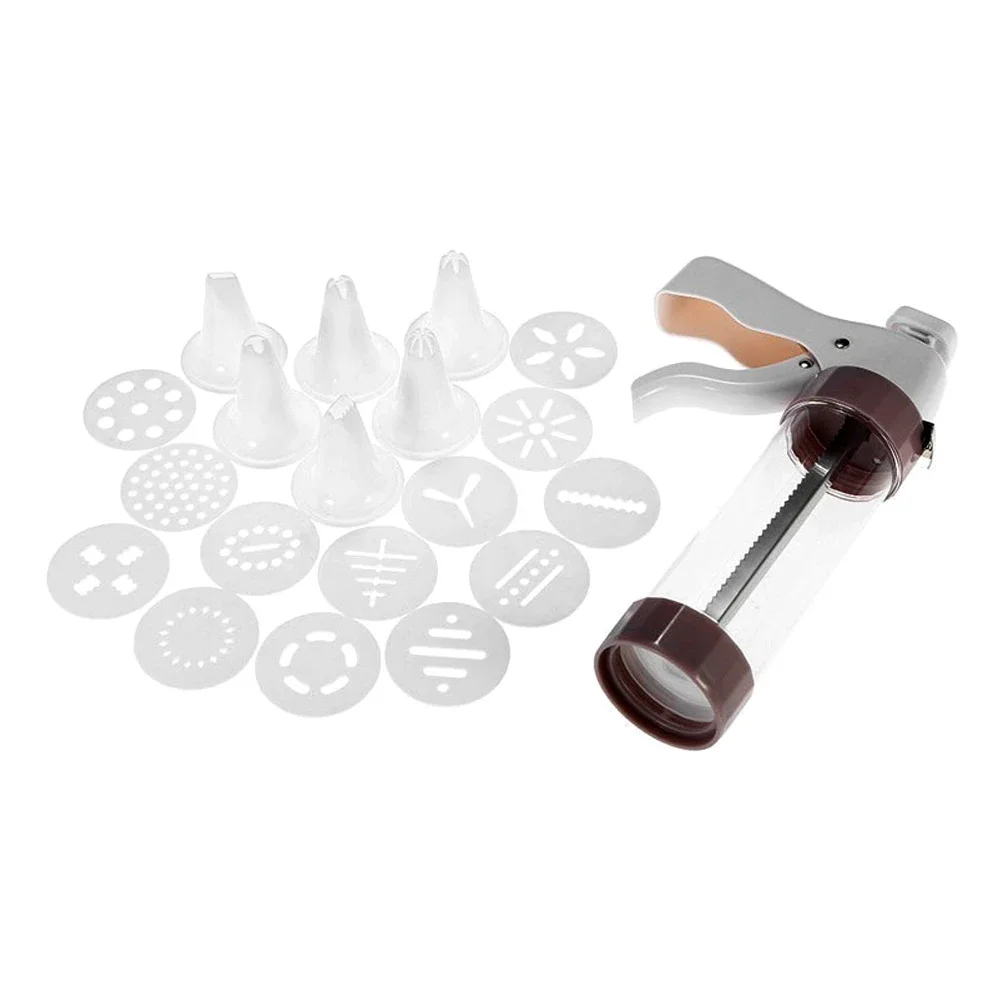 Cookie Press Kit-Cookie Press Making Gun Biscuits Cake Mold Maker Machine Dessert Decoration cookie maker press kit